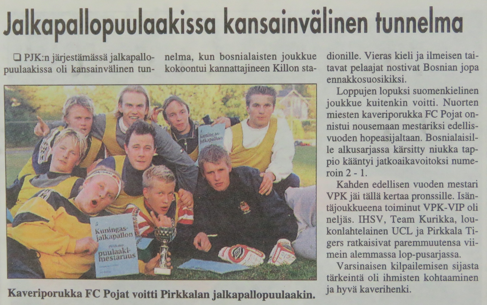 Turnausraportti Pirkkalaisessa 02.10. 2002